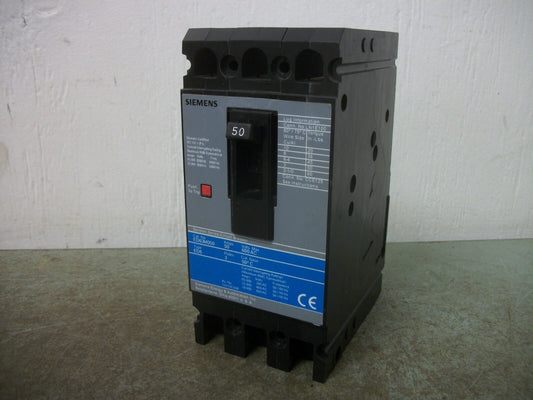 SIEMENS SENTRON ED6 CIRCUIT BREAKER ED63M050 50AMP 600VOLT 3POLE NOB