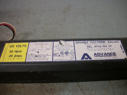 ADVANCE ELECTRONIC BALLAST REL-2P32-RH-TP 120VOLT