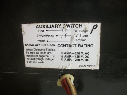 GE TKM3F CIRCUIT BREAKER TKM3F1000 1000AMP 600VOLT 3POLE W/1000A TRIP SHUNT+AUX