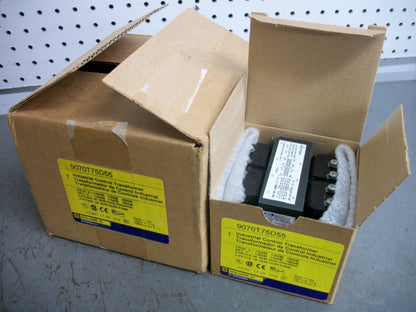 SQUARE D 0.075KVA 1PH TRANSFORMER 9070T75D55 HV 110X240 LV 110/240 NIB