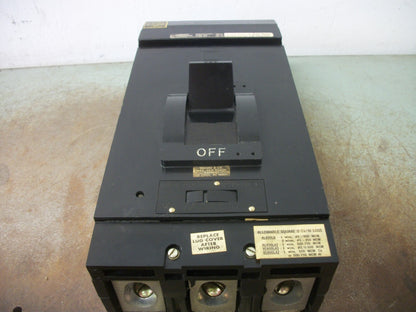 SQUARE D I-LINE LA CIRCUIT BREAKER LA36400 400AMP 600VOLT 3POLE BLACK