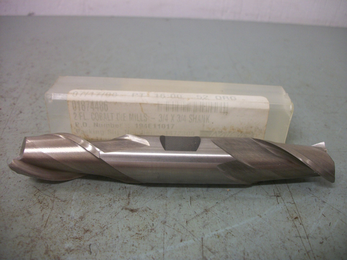 MSC 3/4" 5" OAL 2 FLUTE COBALT SQUARE END MILL 01874486 NEW