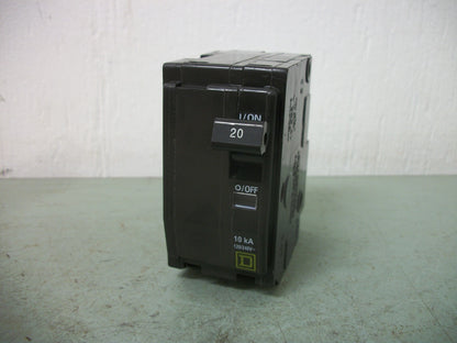 SQUARE D QO CIRCUIT BREAKER QO220 20AMP 240VOLT 2POLE