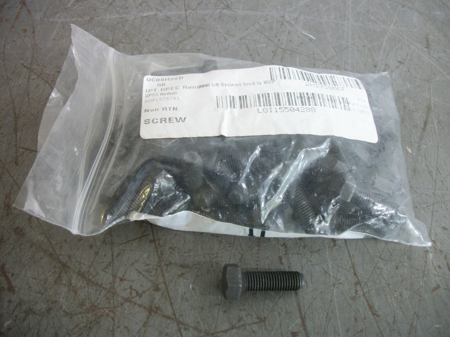 CAT LOT OF 50 BOLTS 2H3738 NEW