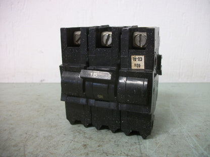 FEDERAL PACIFIC NB CIRCUIT BREAKER NB232015 NB315 15AMP 240VOLT 3POLE