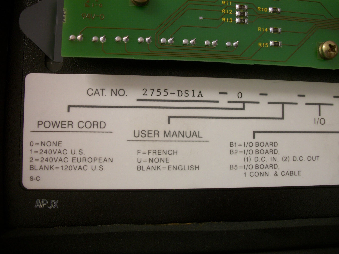 ALLEN-BRADLEY BAR CODE DECODER UNIT 2755-DS1A