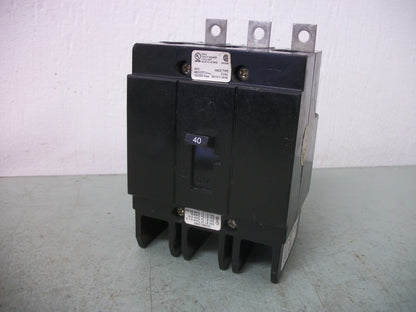CUTLER-HAMMER GHB CIRCUIT BREAKER GHB3040 40AMP 480VOLT 3POLE NOB