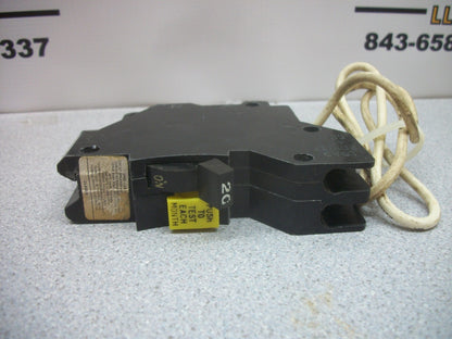 FEDERAL PACIFIC GFCI NA CIRCUIT BREAKER NA120GF 20AMP 120VOLT 1POLE