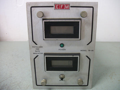 EFM DIGITAL LCD TOTALIZER AND RATE INDICATOR UNIT TR-30 115VAC 24VDC