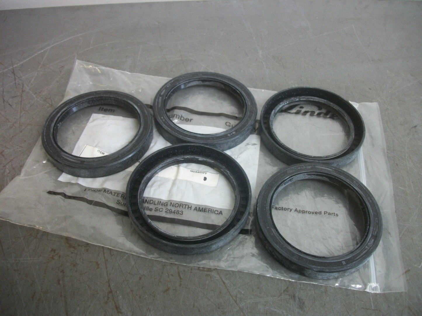 LINDE LOT OF 5 OIL SEALS L0009280341 NEW