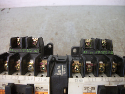 FUJI SC-05 REV MOTOR STARTER 4NC0G0 13AMP 110VCOIL 3PH 600V 5HP