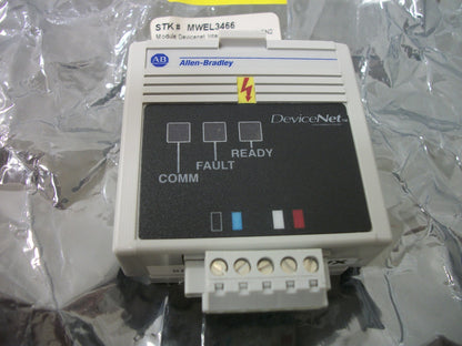 ALLEN-BRADLEY DEVICENET INTERFACE MODULE FOR SERIES A,B,C 160 160-DN2 NOB