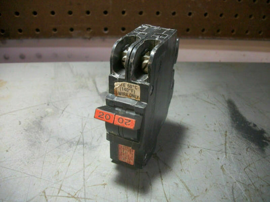 FEDERAL PACIFIC NC CIRCUIT BREAKER NC220 20AMP 240VOLT 2POLE