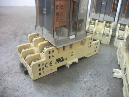 ALLEN-BRADLEY LOT OF 6 DPDT 8-PIN RELAYS 700-HB32A1 120VCOIL