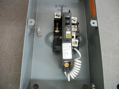 SQUARE D QO2100BN ENCL AFCI CIRCUIT BREAKER QO115CAFI 15AMP 120VOLT 1POLE