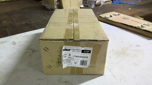 DAMAR 67P BOX OF 100 MR11 SHAPE FLOOD CLEAR QUARTZ HALOGEN BULBS FTH/CG/GU10 NIB