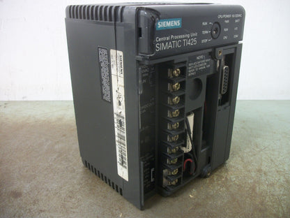 SIEMENS SIMATIC TI425 CPU CENTRAL PROCESSING UNIT TI425-CPU