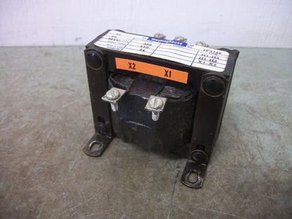WESTINGHOUSE 50VA 1PH TRANSFORMER 1F3748 HV 380X220 LV 24 NOB