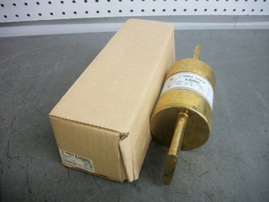 FERRAZ-SHAWMUT DURALIM CLASS J FUSE 6J600D 600AMP 600VOLT USED IN BOX