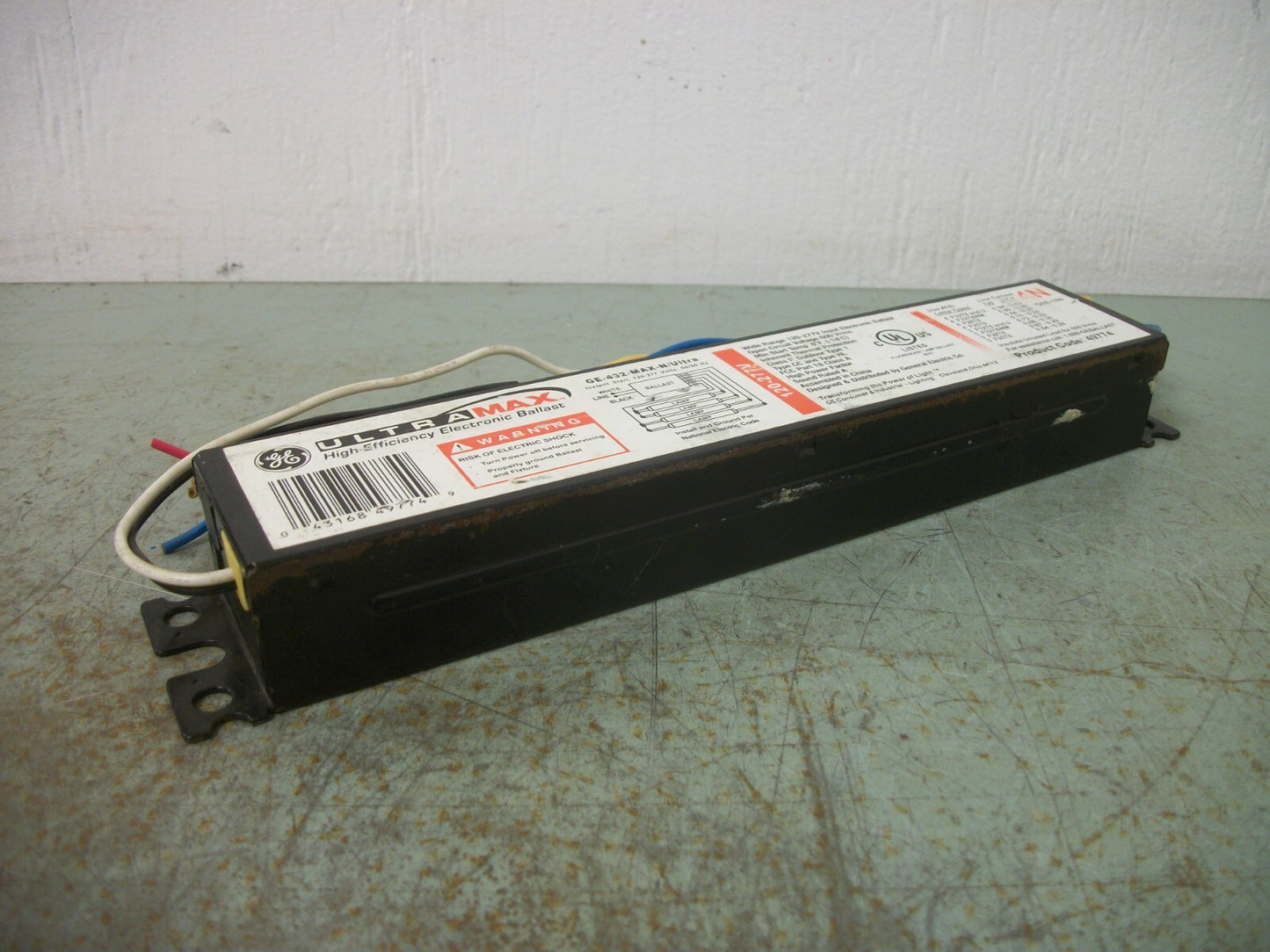 GE ULTRA MAX HIGH EFFICIENCY ELECTRONIC BALLAST GE-432-MAX-N/ULTRA 120/277VOLT