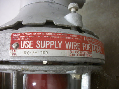 HUBBELL KILLARK HAZARDOUS LOCATION INCANDESCENT LIGHT FIXTURE HX-2-100 100W 250V