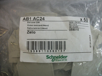 TELEMECANIQUE BAG OF 19 2,5/4 4mm2 END COVERS AB1AC24 NEW