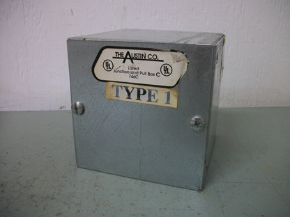 AUSTIN 4X4X4 JUNCTION PULL BOX ENCLOSURE TYPE 1 444SB NEW