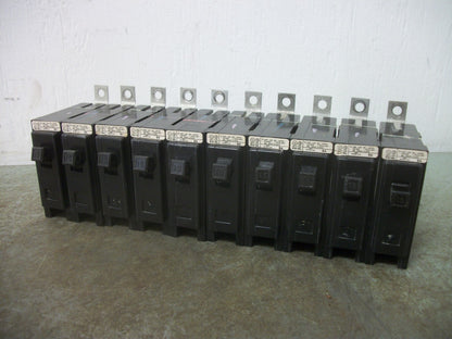 WESTINGHOUSE LOT OF 10 BA CIRCUIT BREAKERS BAB1015 15AMP 240VOLT 1POLE