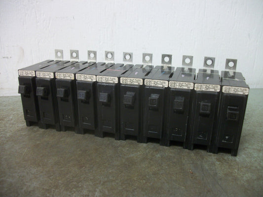 WESTINGHOUSE LOT OF 10 BA CIRCUIT BREAKERS BAB1015 15AMP 240VOLT 1POLE