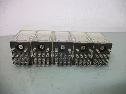 SQUARE D LOT OF 5 SERIES B 4PDT MINI GP RELAYS 8501RS24V20 120VCOIL 3AMP