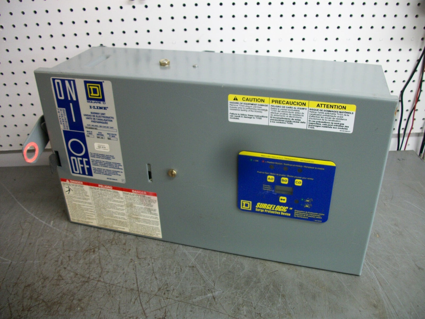 SQUARE D SURGE PROTECTIVE BUS PLUG PIU4IMA16C 480VOLT 3PH 4W FHP36000M4200 NOB