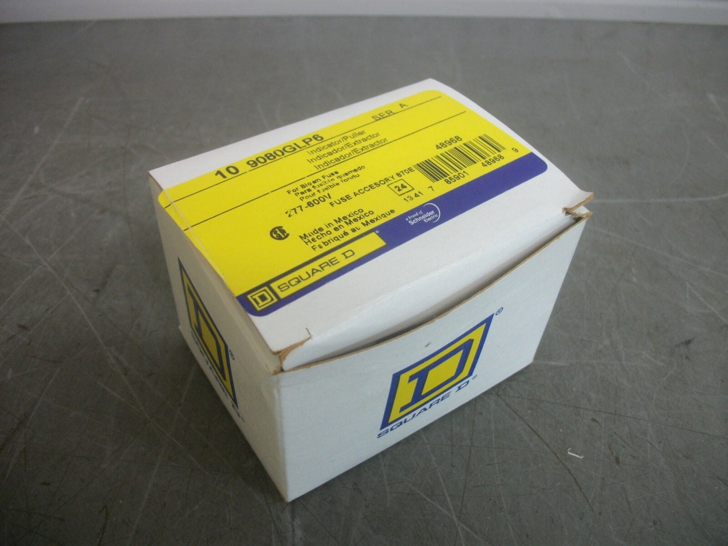 SQUARE D BOX OF 10 INDICATOR/PULLER FUSE INDICATORS 9080GLP6 277/600VOLT NIB