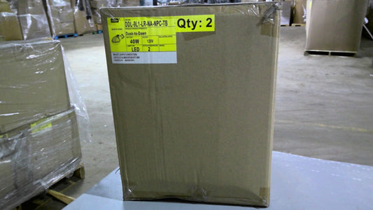 HUBBELL BOX OF 2 DUSK-TO-DAWN 40W LED STREET LIGHTS DDL-9L1-LR-NA-NPC-TB 120V