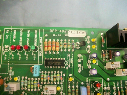TOYO MACHINERY MOTOR SPEED CONTROLLER BOARD OFP-40 NEW