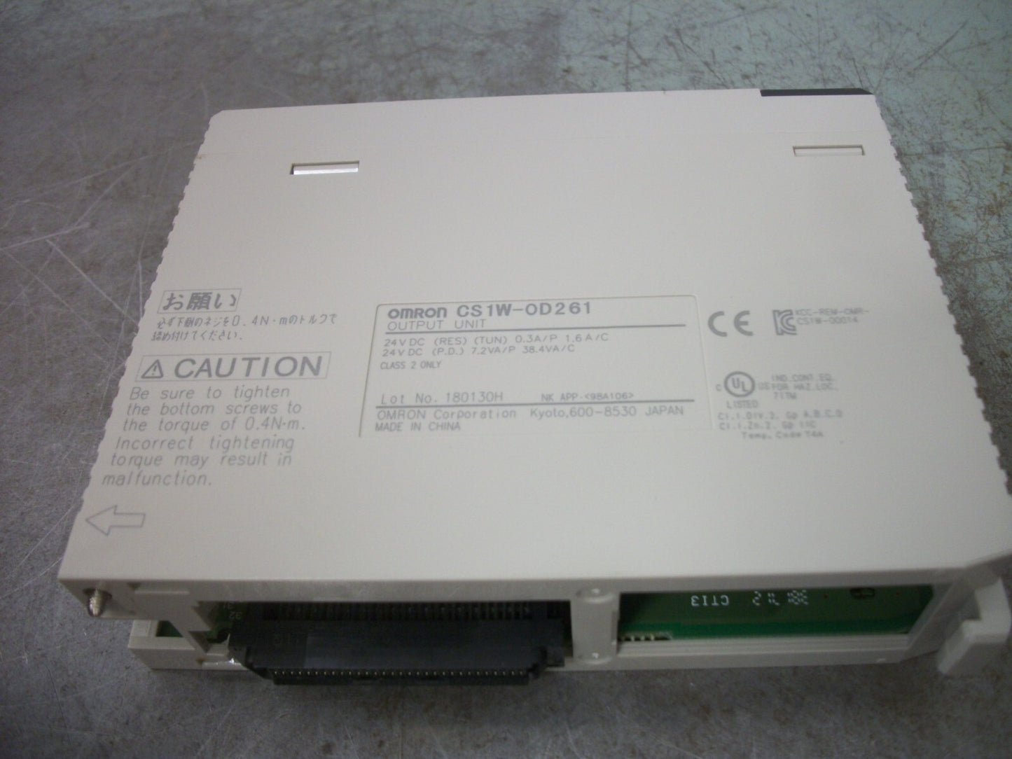 OMRON SYSMAC OUTPUT UNIT CS1W-OD261