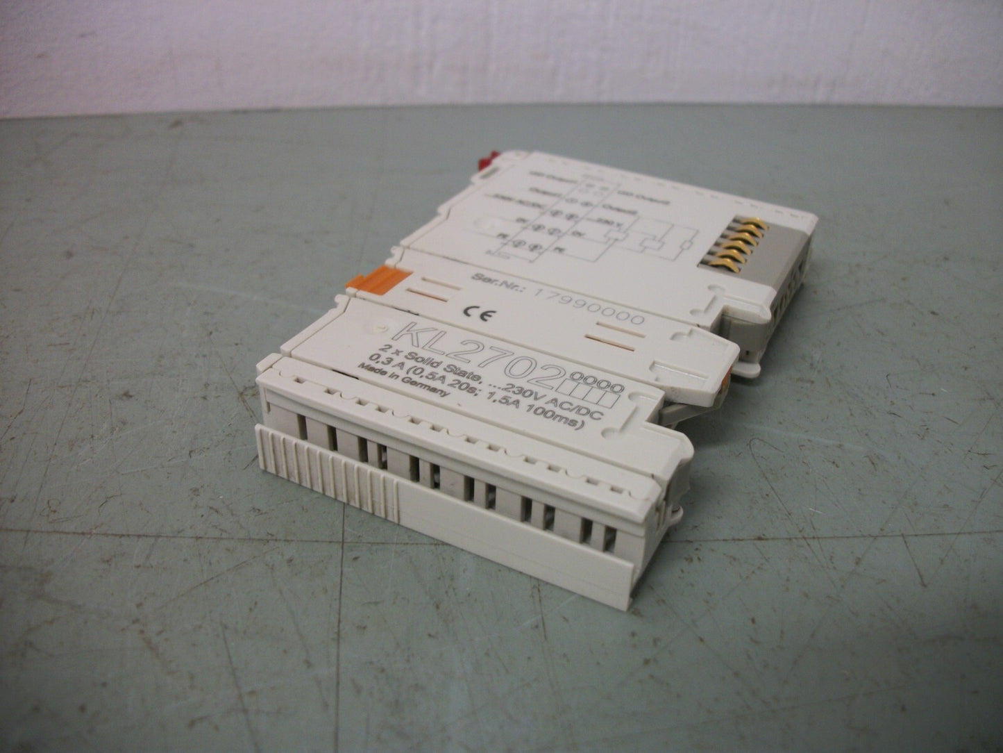 BECKHOFF 2-CHANNEL SOLID STATE RELAY OUTPUT TERMINAL MODULE KL2702