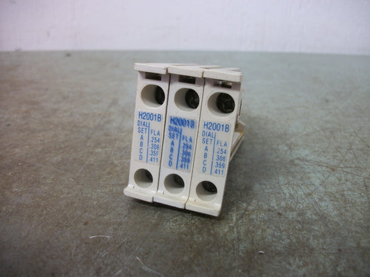 CUTLER-HAMMER LOT OF 3 FREEDOM SERIES OVERLOAD RELAY HEATERS H2001B