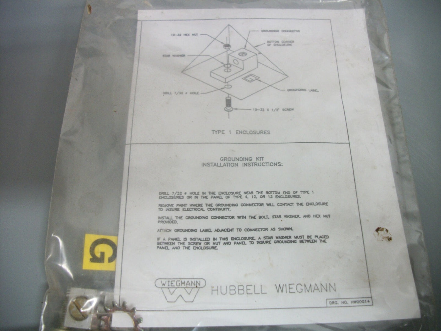 HUBBELL WIEGMANN 18X15X6 ENCLOSURE NOB