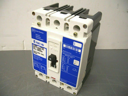 CUTLER-HAMMER FDB CIRCUIT BREAKER FDB3015L 15AMP 600VOLT 3POLE BLUE