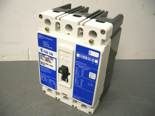 CUTLER-HAMMER FDB CIRCUIT BREAKER FDB3015L 15AMP 600VOLT 3POLE BLUE