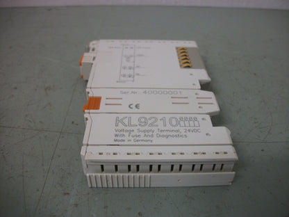 BECKHOFF 24VDC VOLTAGE SUPPLY TERMINAL MODULE KL9210
