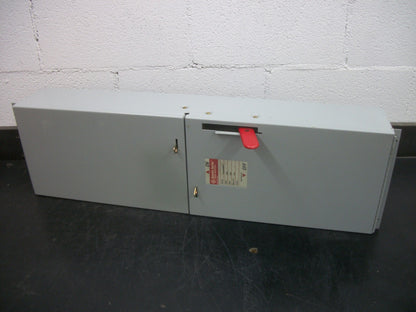 GE SPECTRA FUSIBLE PANELBOARD BRANCH SWITCH ADS36200HS 200AMP 600VOLT 3POLE NOB