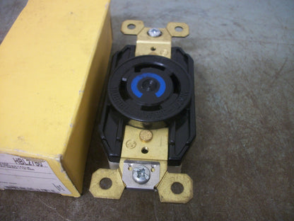 HUBBELL TWIST-LOCK RECEPTACLE HBL2750 30AMP 120/208VOLT 3PH 4P 4W NIB