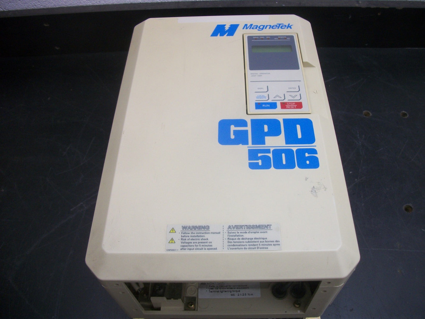 MAGNETEK GPD 506 VARIABLE FREQUENCY DRIVE GPD506V-B027 460VOLT 3PH 28.6AMP