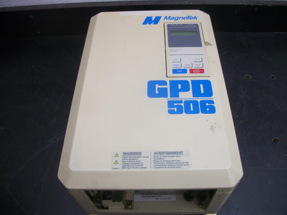 MAGNETEK GPD 506 VARIABLE FREQUENCY DRIVE GPD506V-B027 460VOLT 3PH 28.6AMP