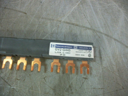 TELEMECANIQUE CONNECTING TERMINAL BUS BAR GV2G445 63AMP 600VOLT