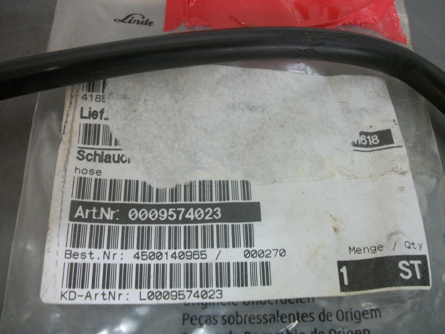 LINDE HOSE 0009574023 NEW
