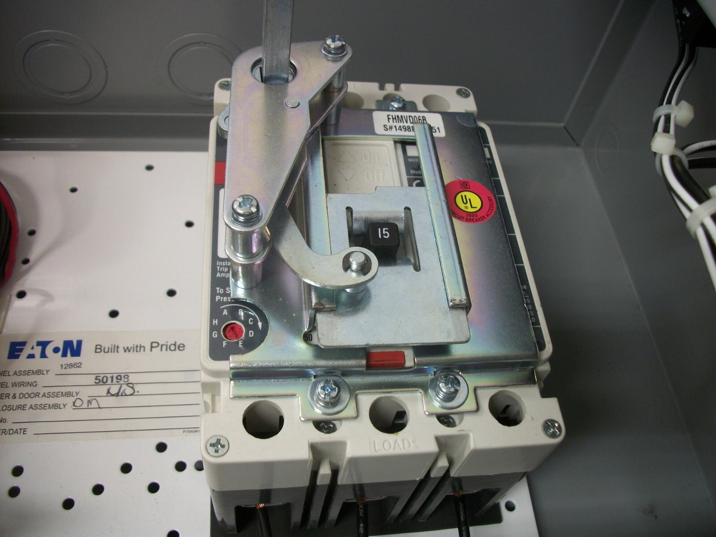 CUTLER-HAMMER STARTER COMBO TYPE 1 XTCE009B10 120VCOIL 15A BREAKER