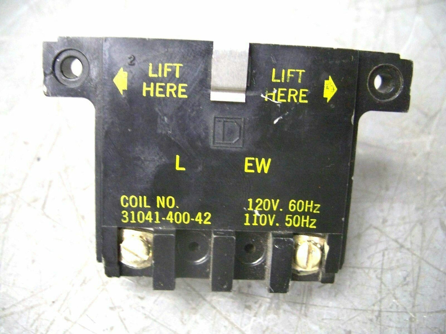 SQUARE D MAGNETIC COIL FOR SIZE 0-1 31041-400-42 120VCOIL