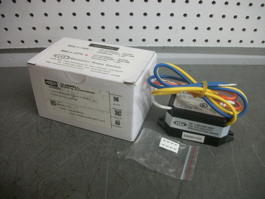 HUBBELL RRU-1-277V UL924 N.C. SHUNT RELAY UL924SR2 20AMP 277VCOIL NIB